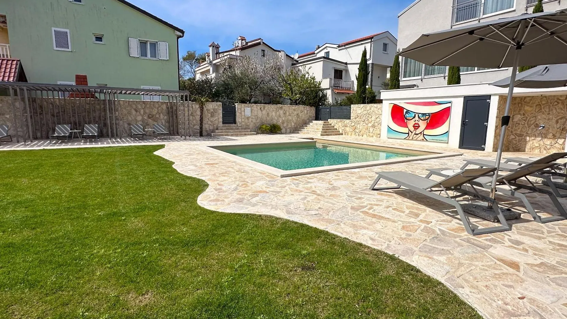 Apartment Baska Mit Poolarea - Krk, Kroatien